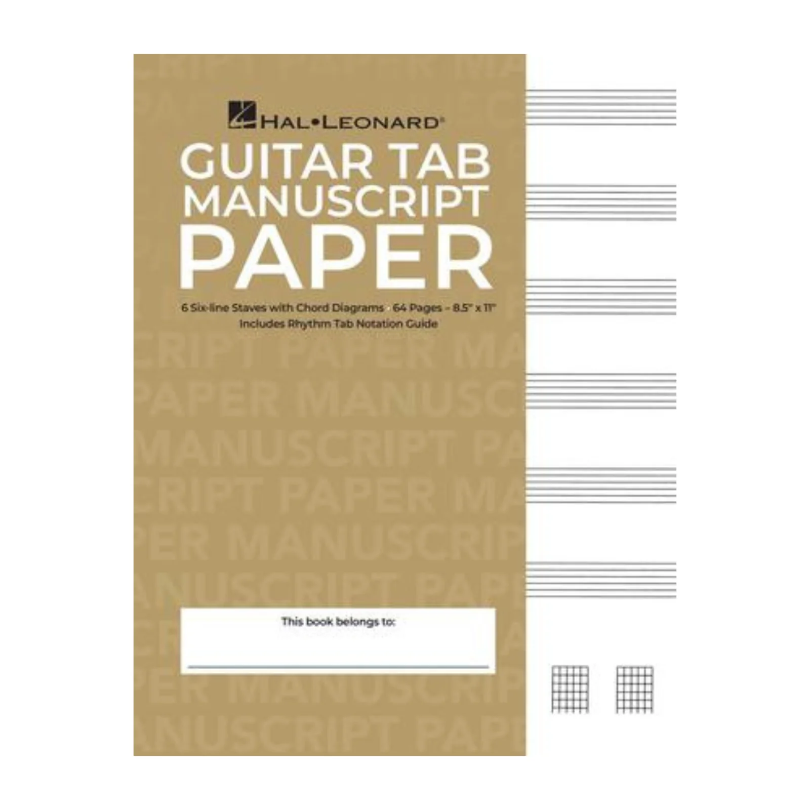 Hal Leonard Guitar Tablature Manuscript Paper – Standard