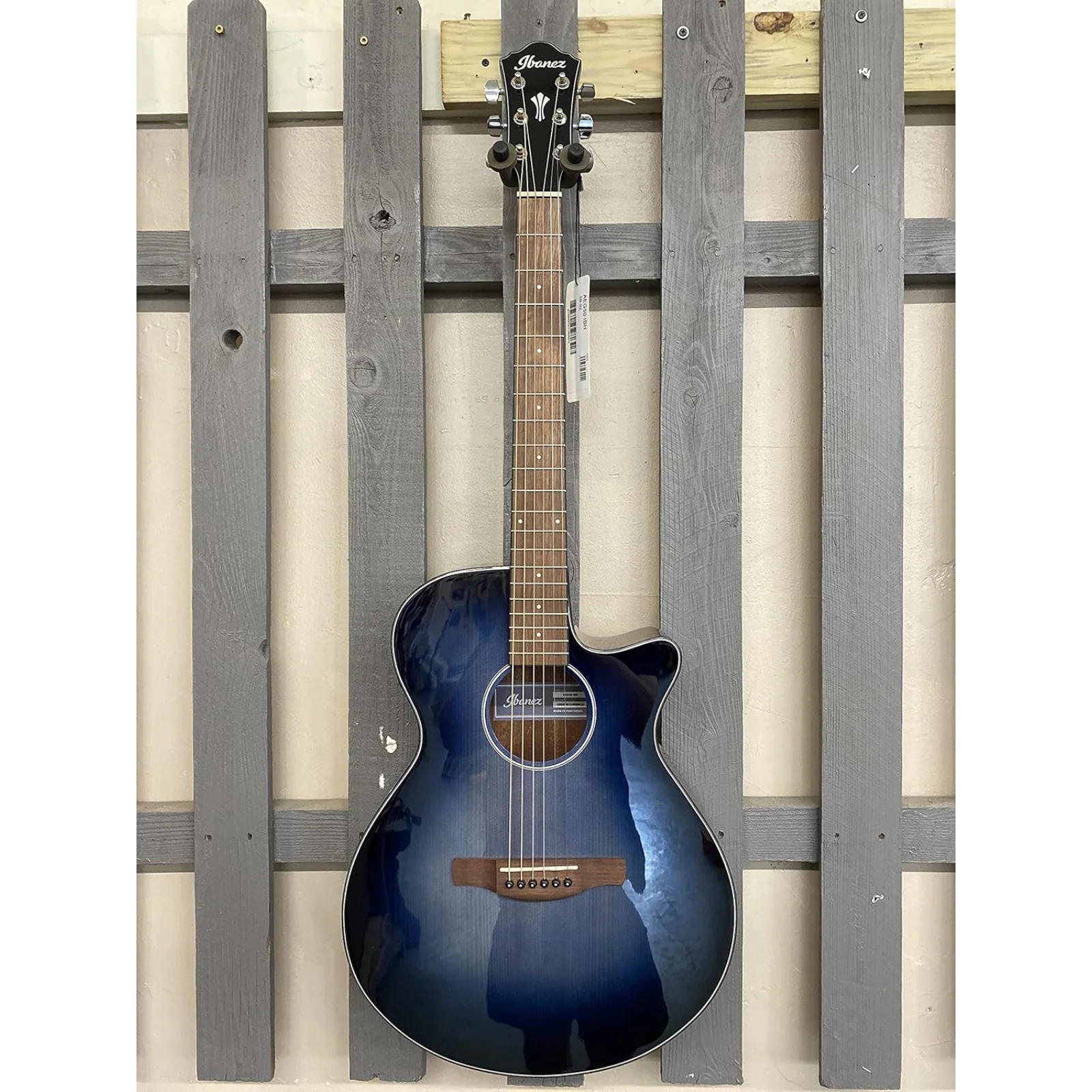 Ibanez AEG50-IBH Semi-Acoustic Guitar - Indigo Blue - Image 3