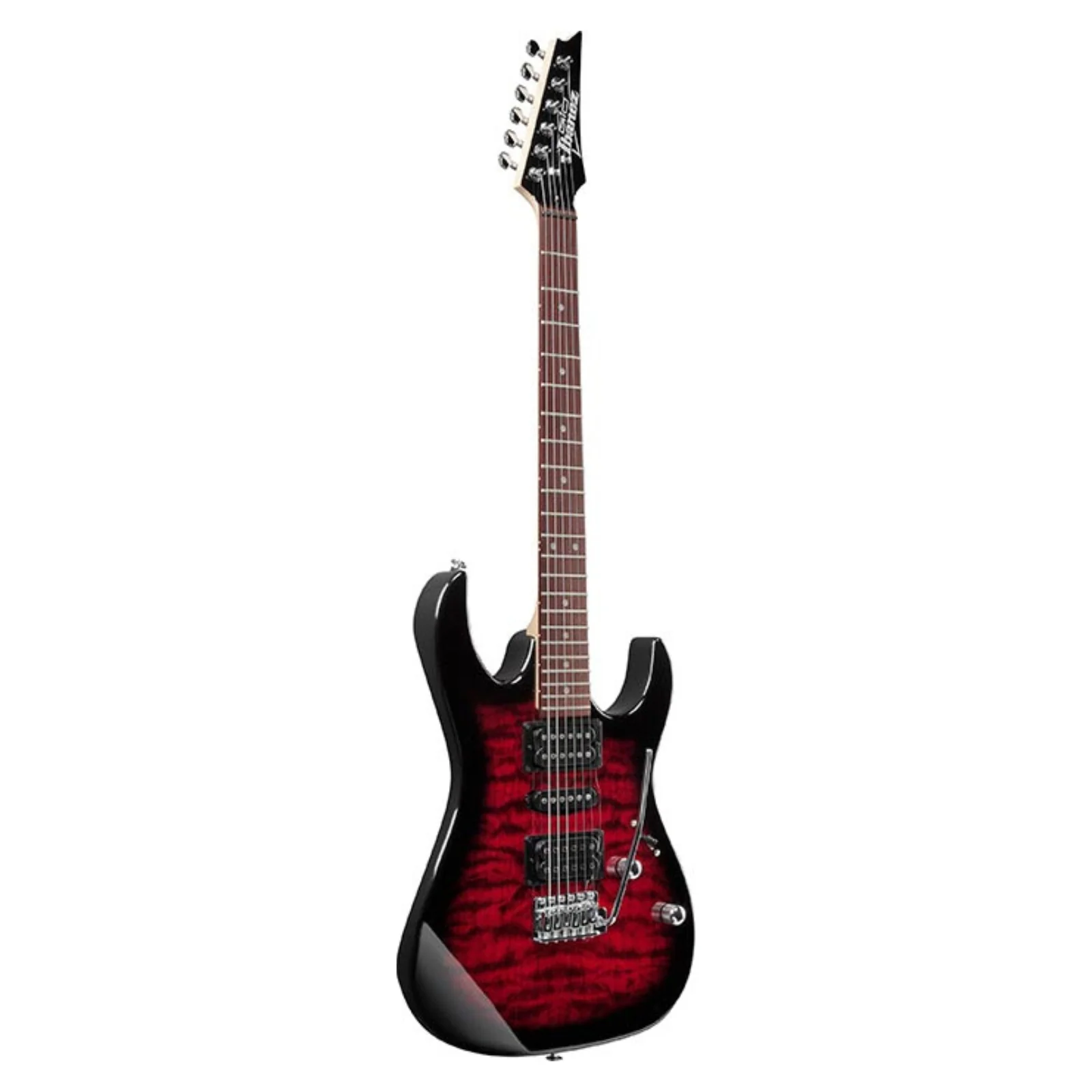 Ibanez GRX70QA-TRB Electric Guitar - Red Burst - Image 4