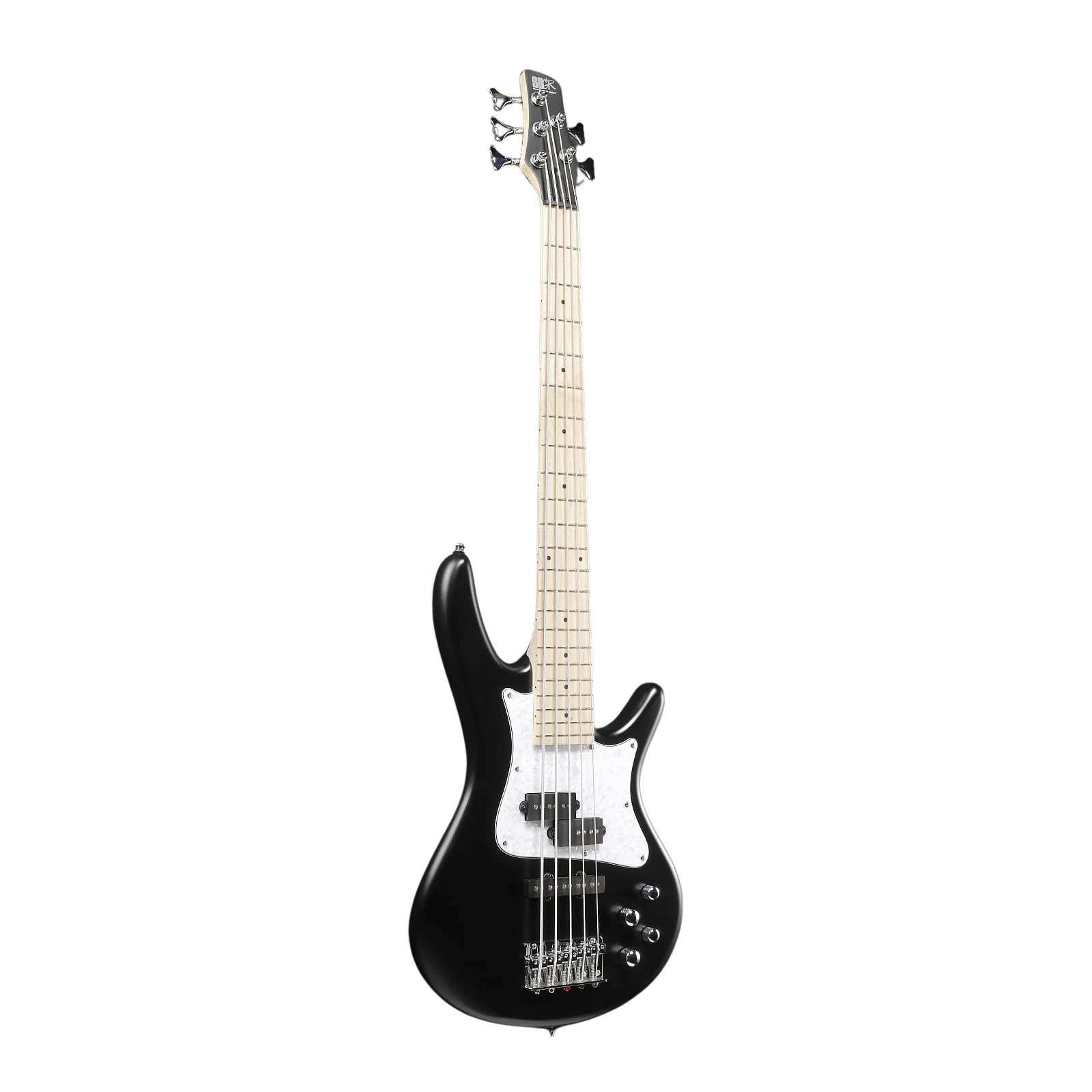 Ibanez SRMD205 Medium Scale Bass Guitar - Black Flat - Image 5