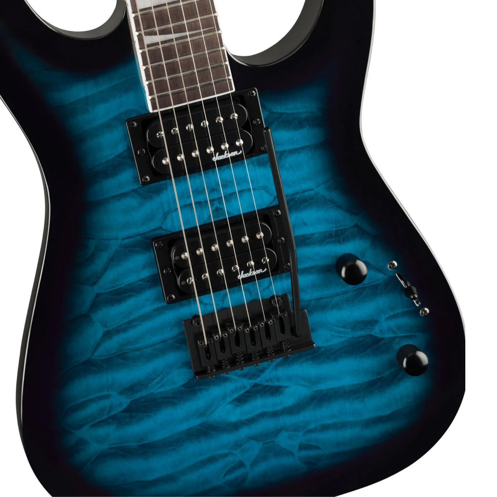 Jackson JS Series Dinky JS20 DKQ 2PT – Transparent Blue Burst - Image 4