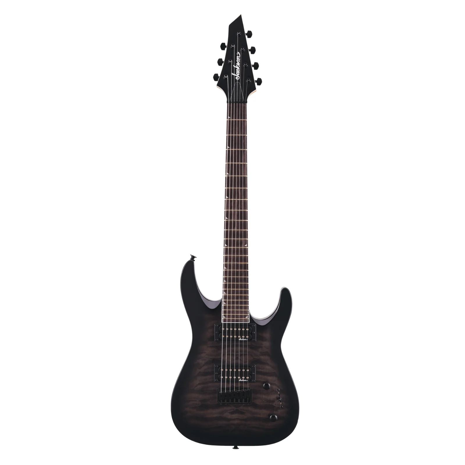 Jackson JS22Q-7 Electric Guitar 7-String – Transparent Black Burst