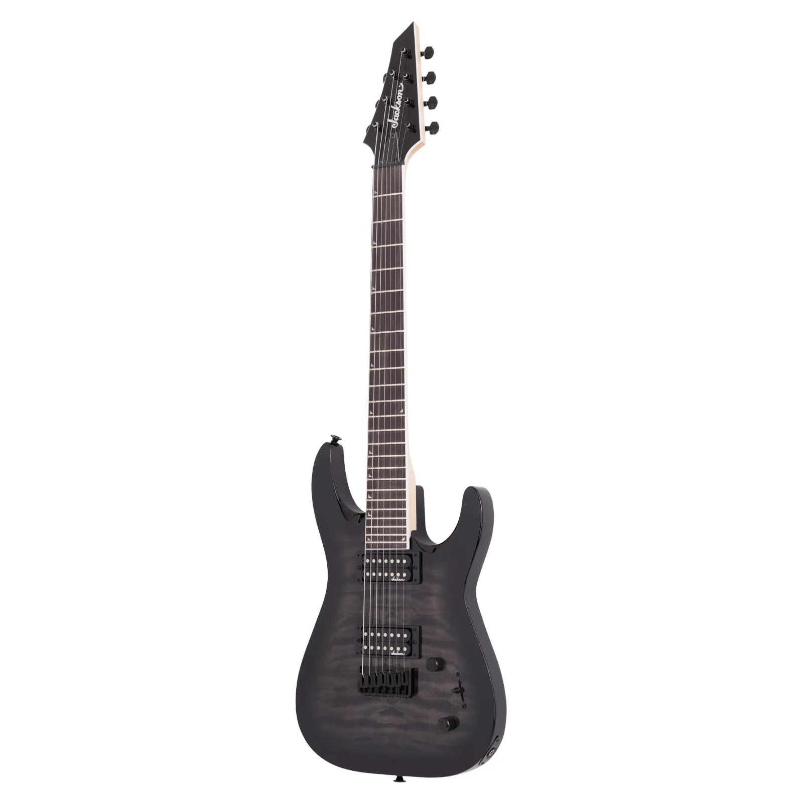 Jackson JS22Q-7 Electric Guitar 7-String – Transparent Black Burst - Image 8