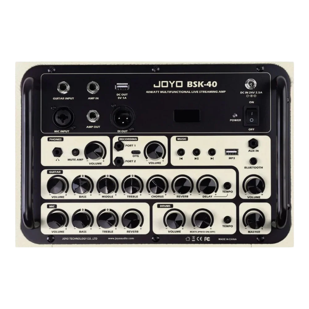 Joyo BSK-40 Acoustic Guitar Amplifier – White - Image 2