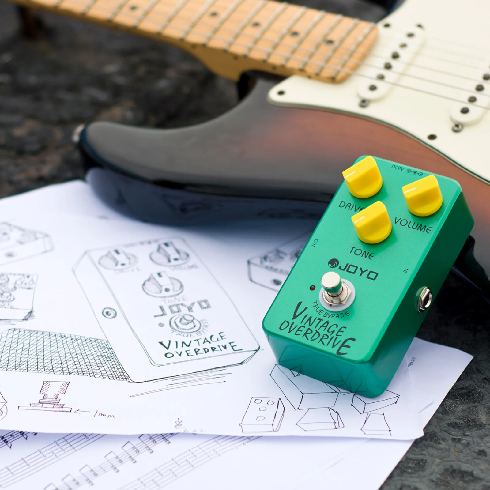 Joyo JF-01 Vintage Overdrive Guitar Effects Pedal - Image 3