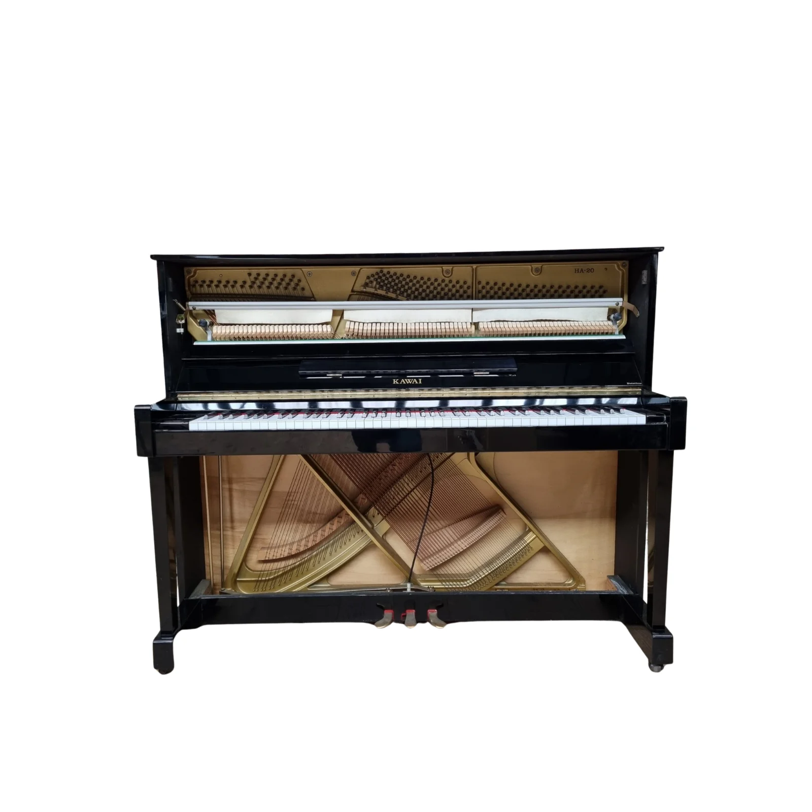 Kawai HA-20 Upright Piano – Black (Reconditioned) - Image 2