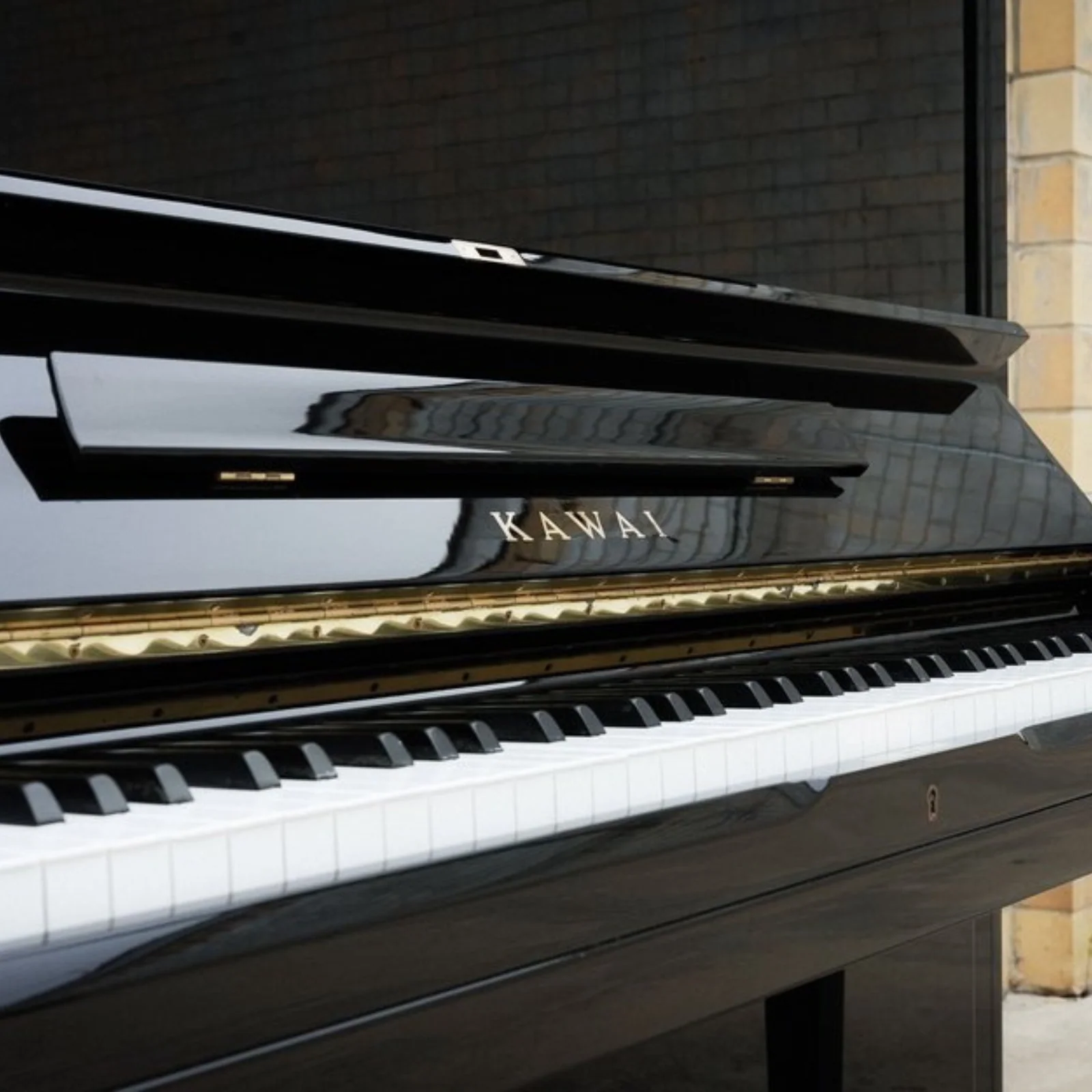 Kawai NS-15 Upright Piano  – Black - Image 3