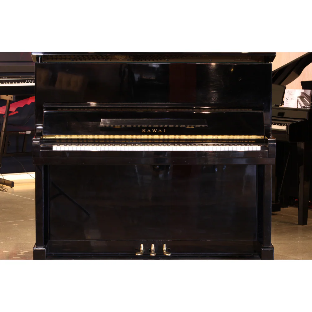 Kawai KU-1B Studio Upright Piano – Black - Image 4