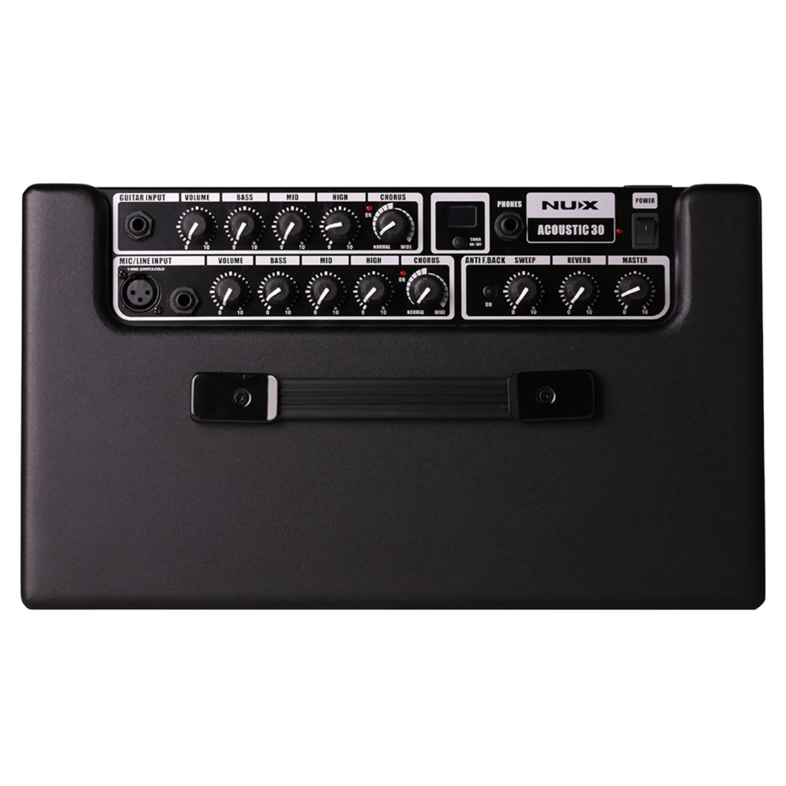 NUX AC-30 Digital Acoustic Guitar Amplifier - Black - Image 3