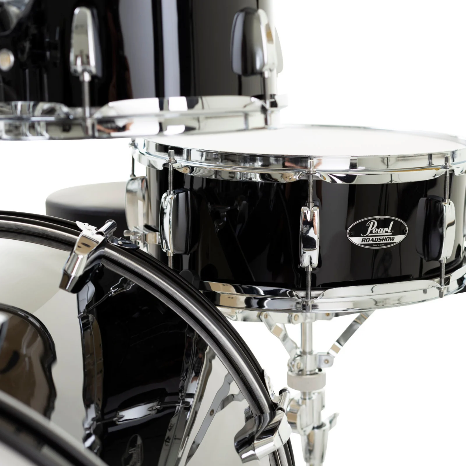 Pearl RS525SC Roadshow Drum Set – Jet Black Finish - Image 3