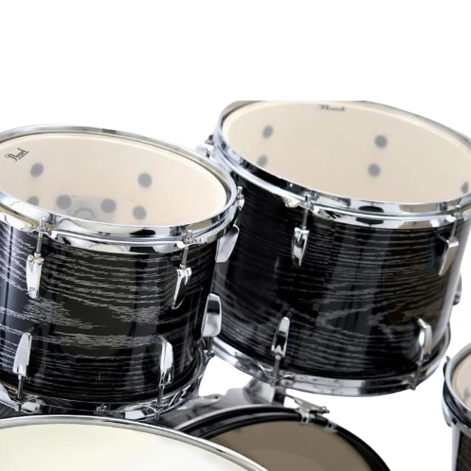 Pearl RS525SB Roadshow Drum Set – Midnight Chrome Vortex - Image 2