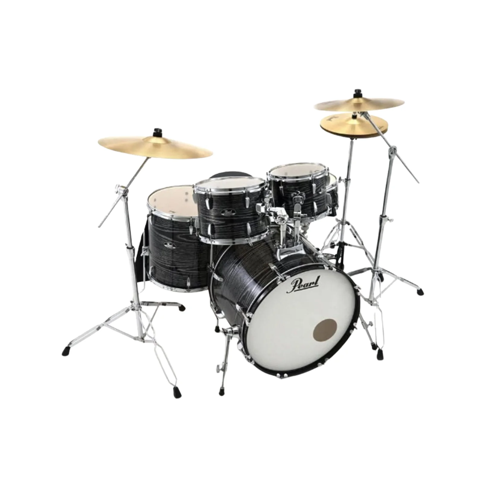 Pearl RS525SB Roadshow Drum Set – Midnight Chrome Vortex - Image 3