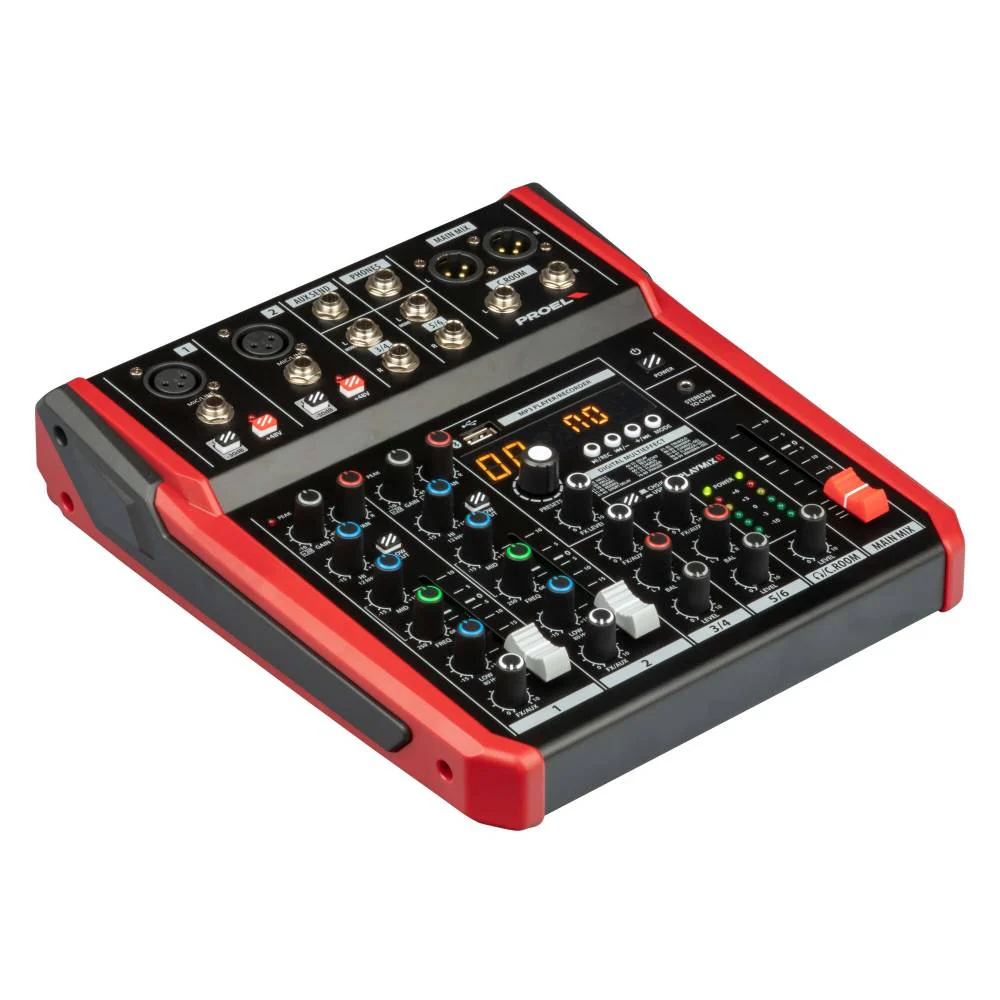 Proel PLAYMIX6 – 6-Channel Compact Audio Mixer - Image 3