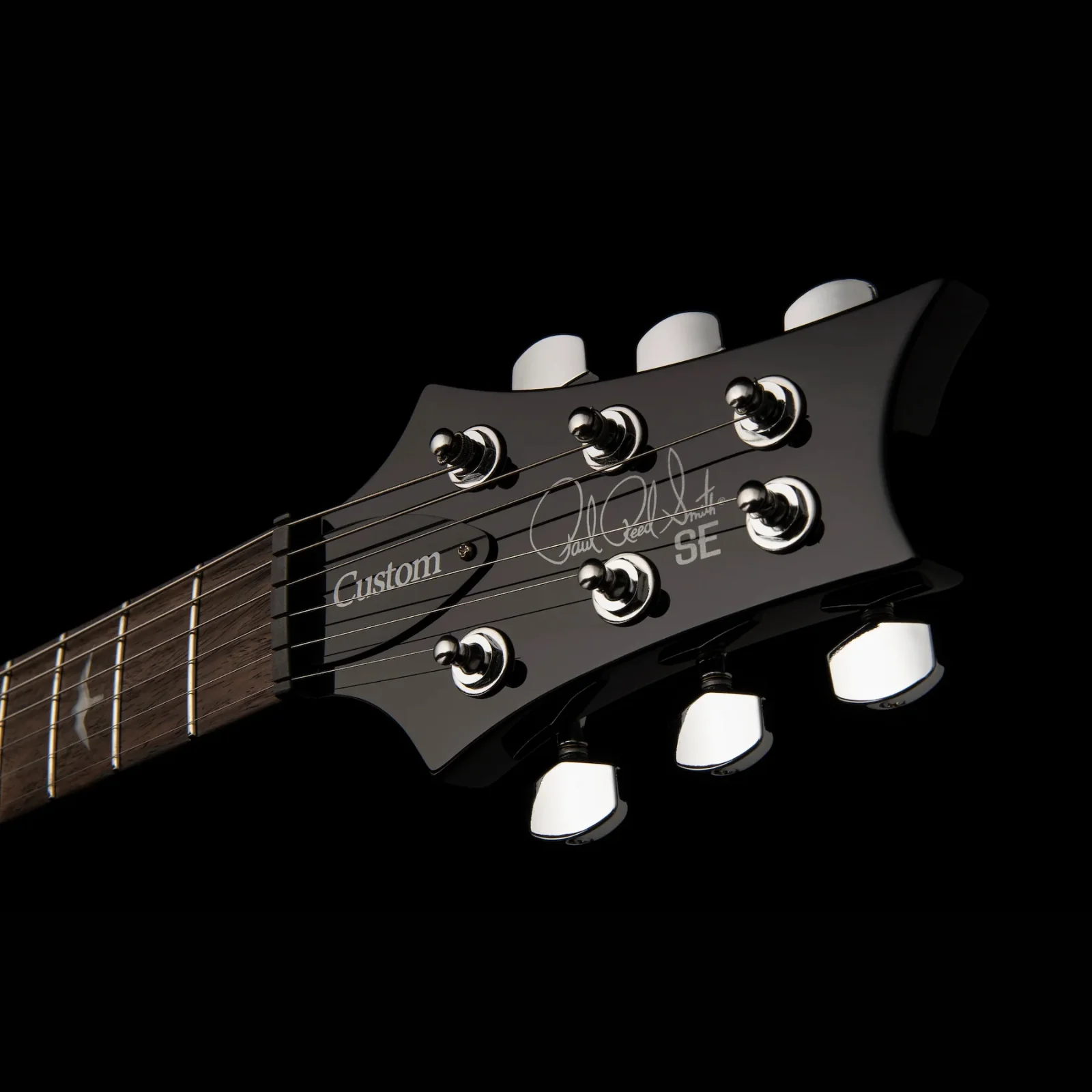PRS SE Custom 24 Electric Guitar Black Gold Sunburst - Image 2