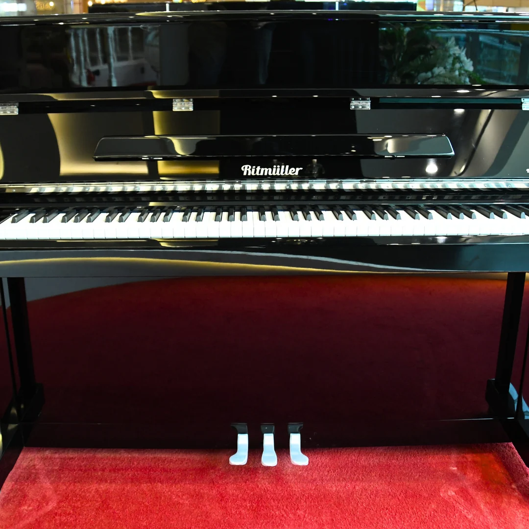 Ritmuller RS-118 Upright Piano -  Black - Image 2
