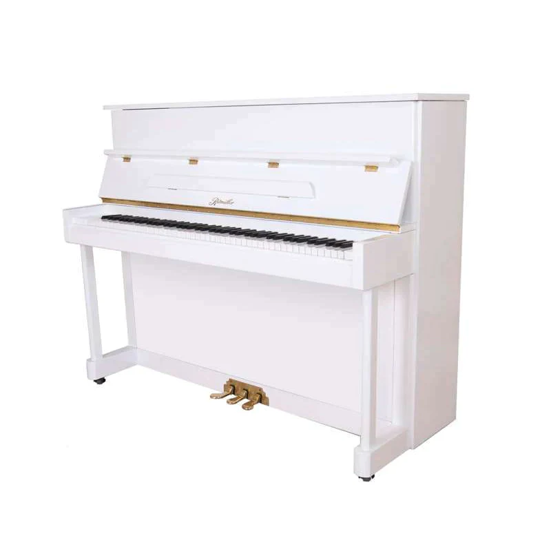Ritmuller RS118 Upright Piano - White