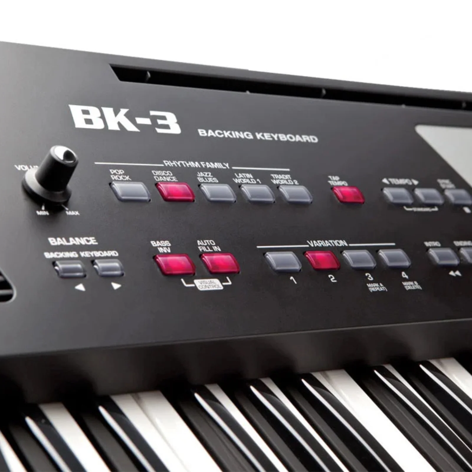 Roland BK-3 Portable 61 Key Backing Keyboard - Black - Image 6