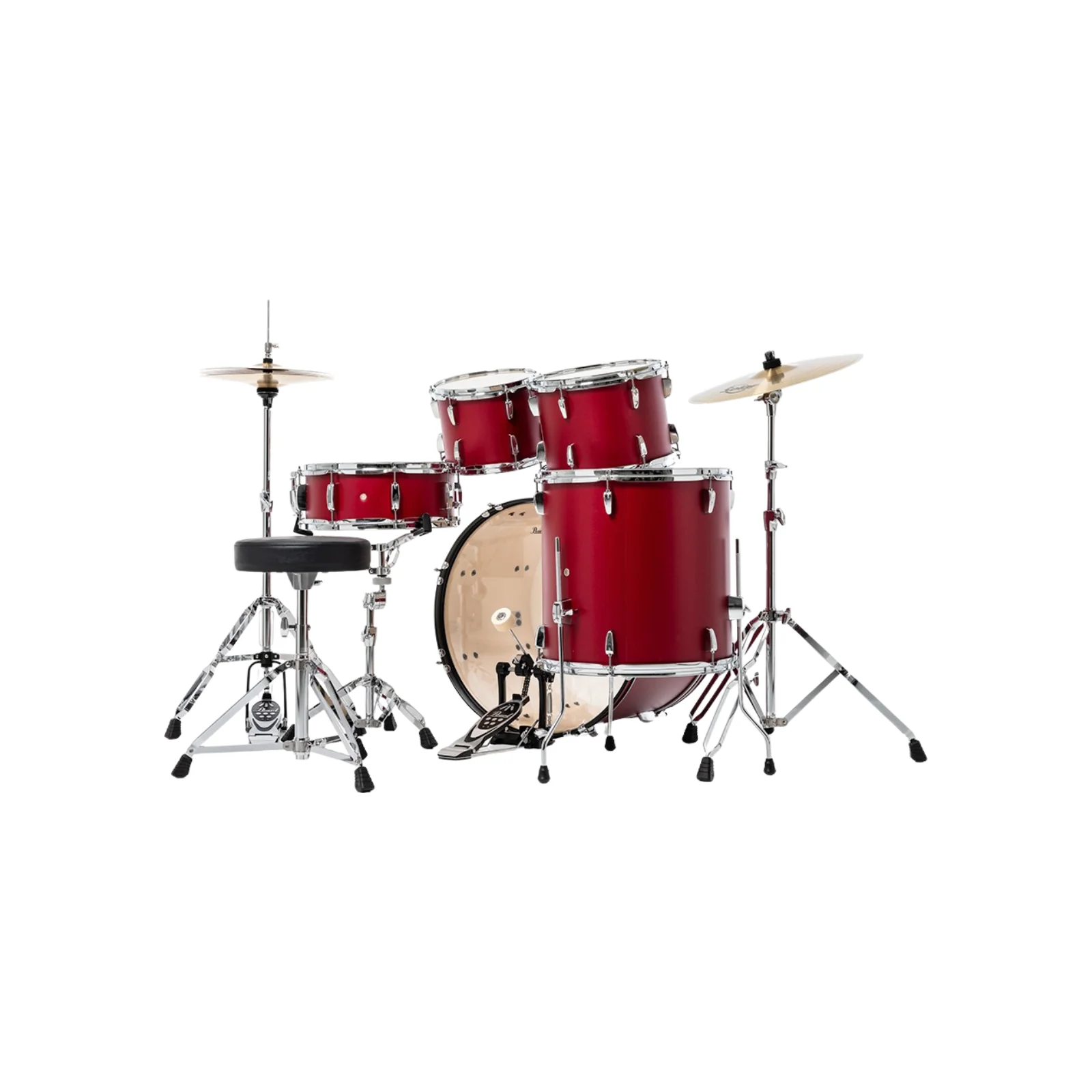 Pearl RS525SC Roadshow Drum Set – Matte Red Finish - Image 4