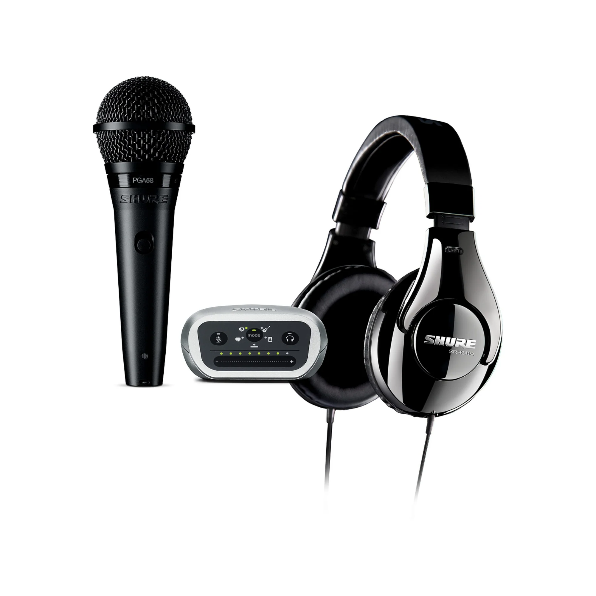 Shure PGA58-XLR SRH240A Bndl P58-CN-240-MVI-EFS
