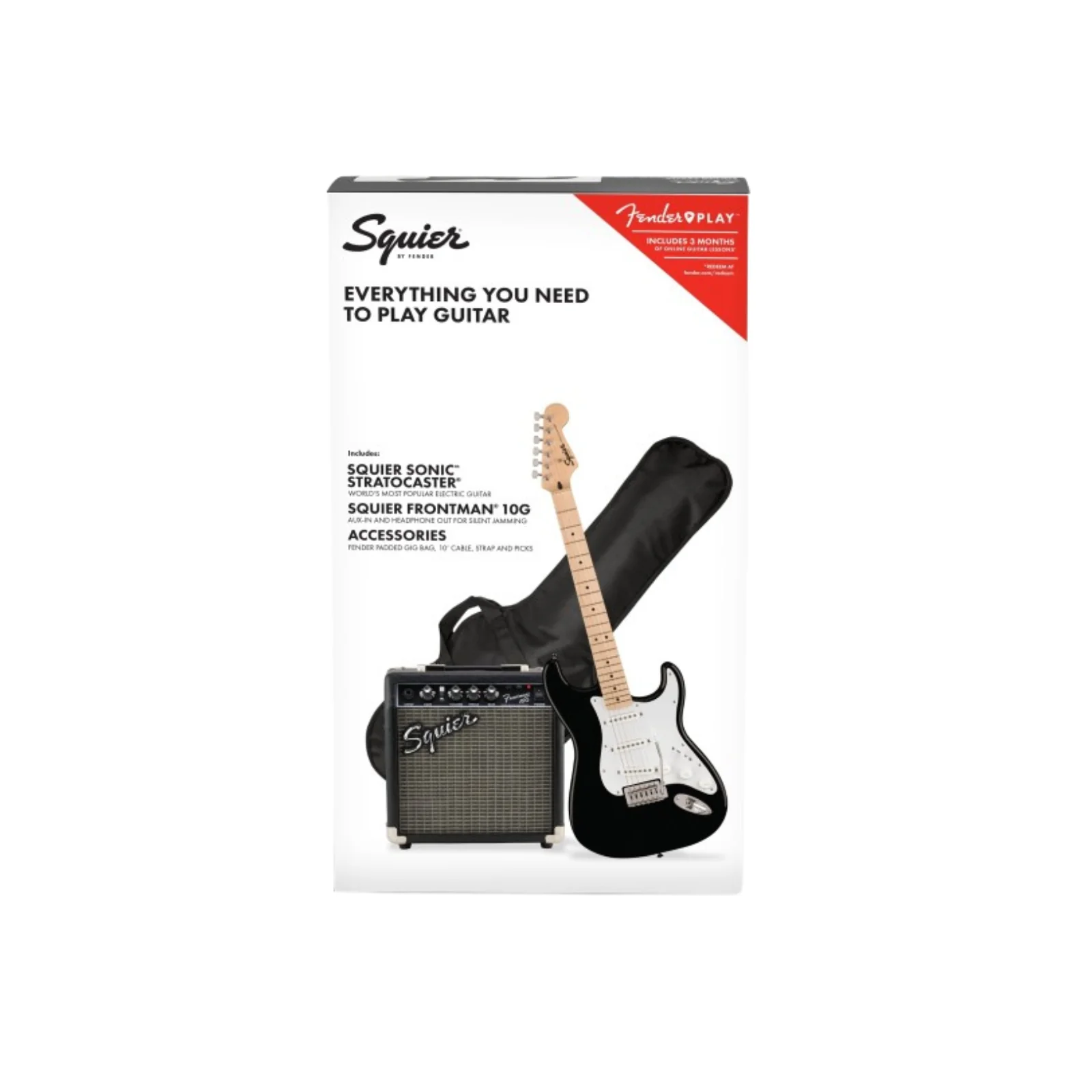 Fender Squier Sonic Stratocaster Pack – Black - Image 2