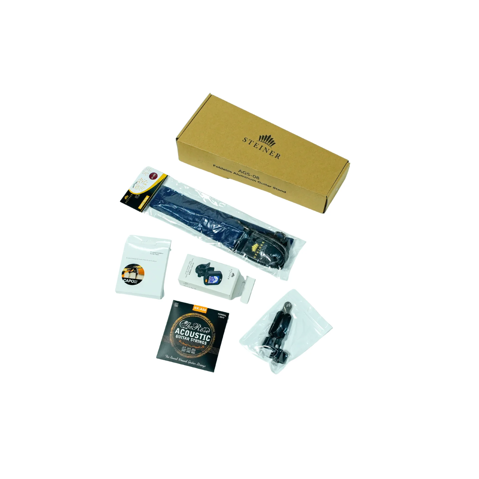 Steiner AG-62 Acoustic Guitar Launch Pack – Black - Image 7