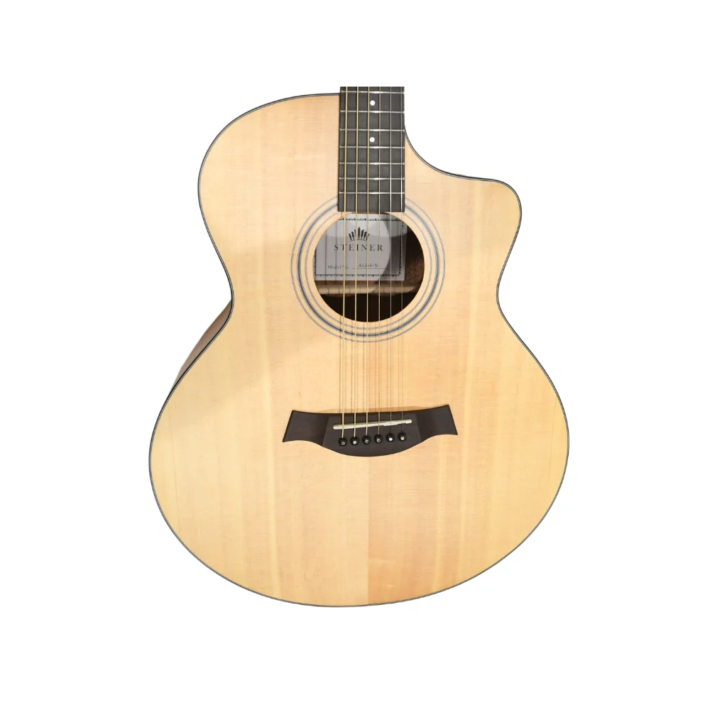 Steiner AG-64 Electro Acoustic Guitar with EQ – Natural - Image 4