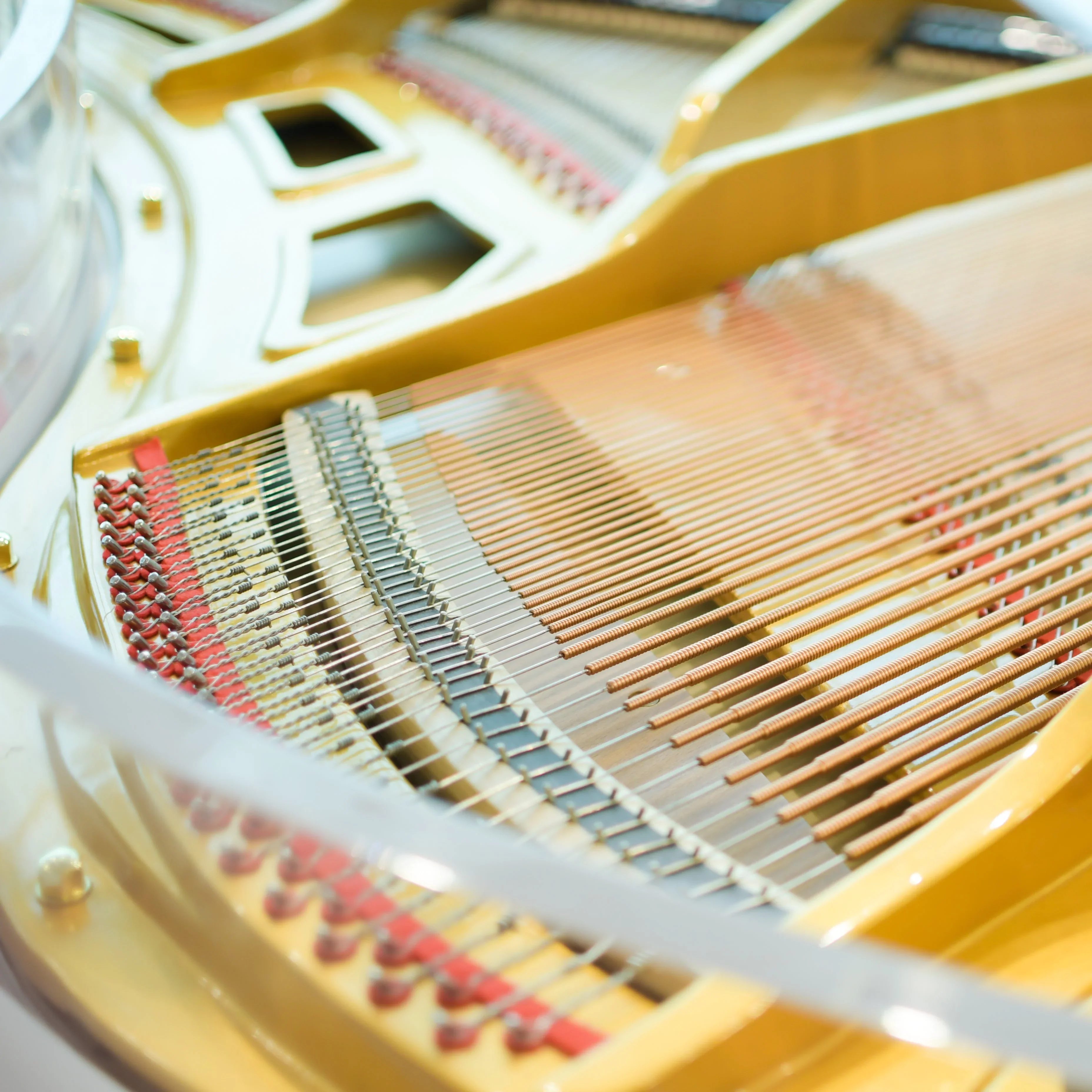 Steiner HG-168A Crystal Grand Piano with Self-Play - White - Image 7