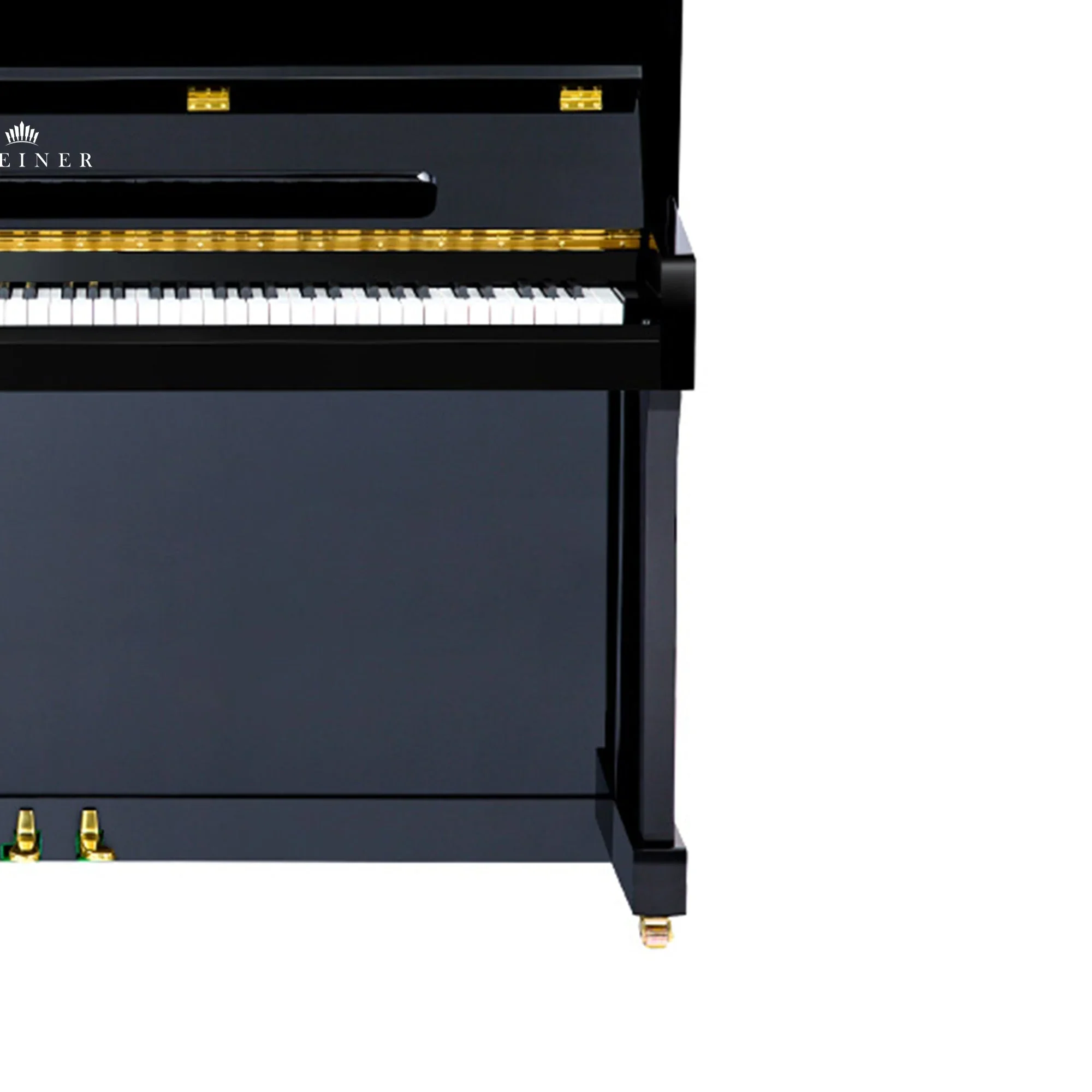 Steiner HU-110E Upright Piano – Black - Image 10