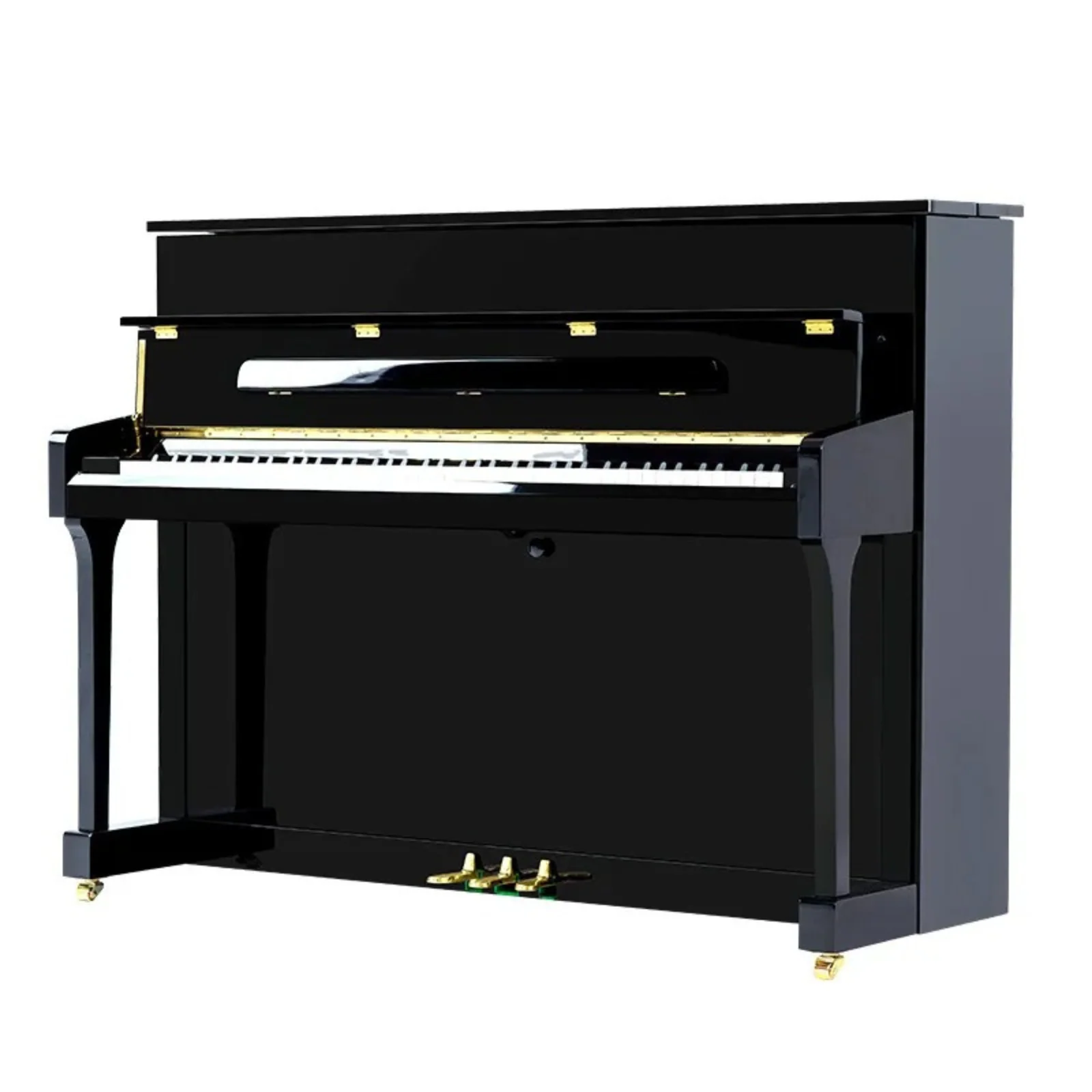 Steiner HU-110E Upright Piano – Black - Image 2