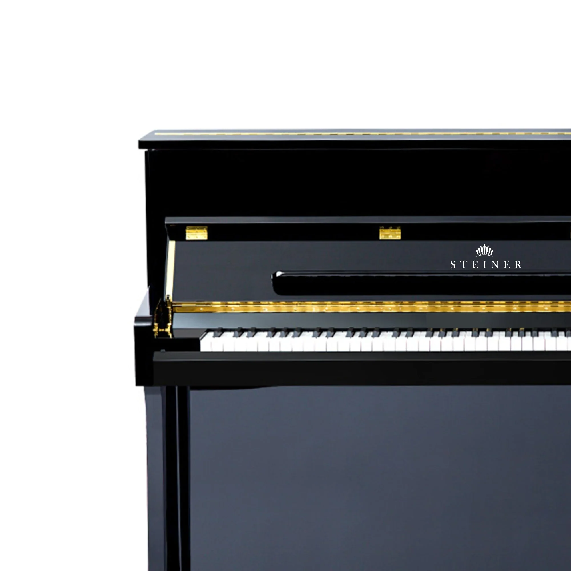 Steiner HU-110E Upright Piano – Black - Image 8