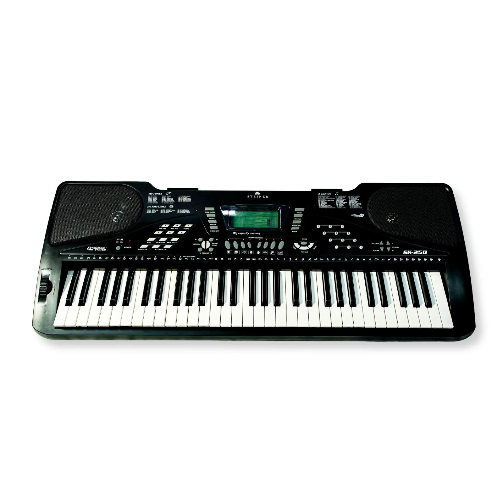 Steiner SK-250 Arranger Keyboard – Black - Image 12