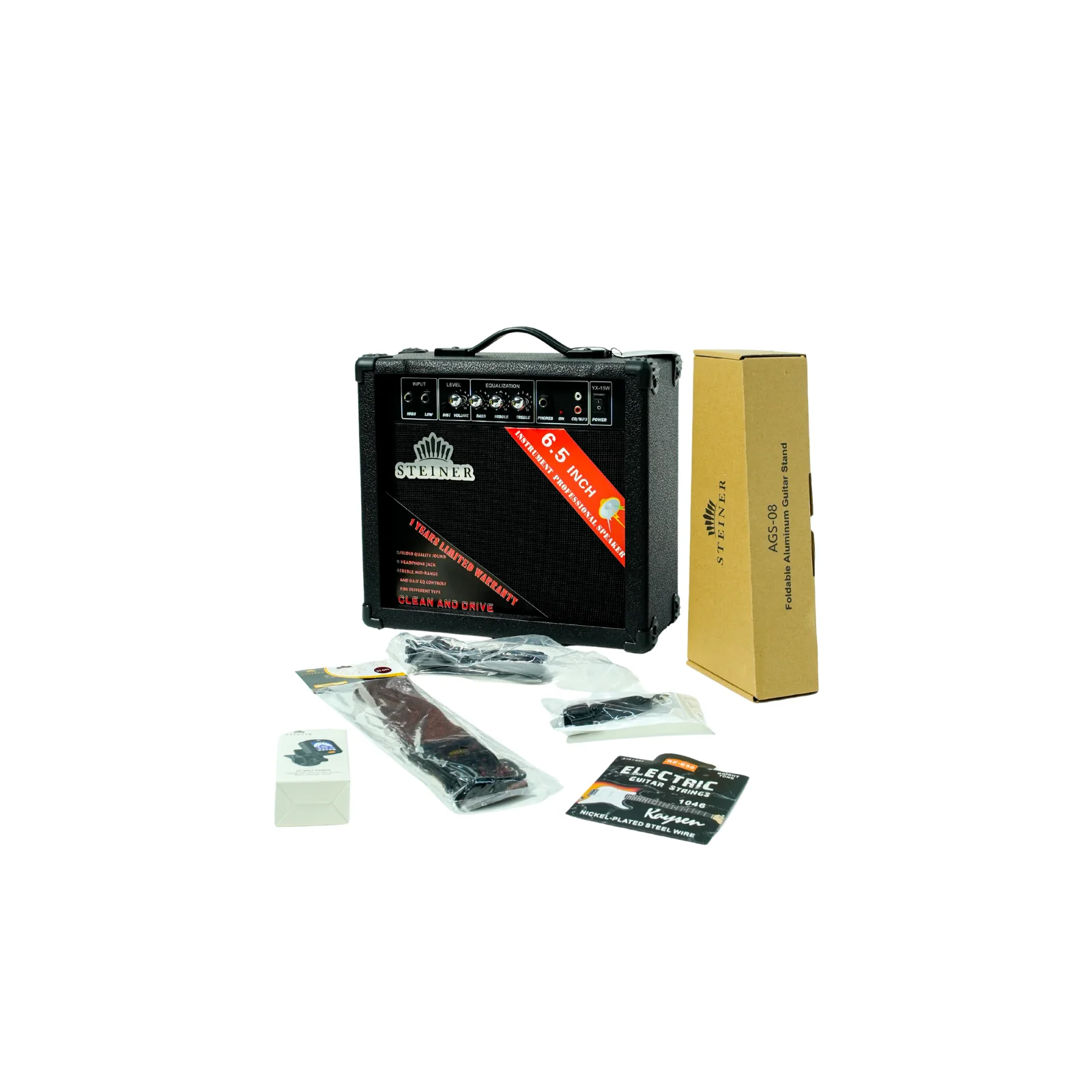 Steiner ST-657 Electric Guitar Launch Pack – Sunburst - Image 7