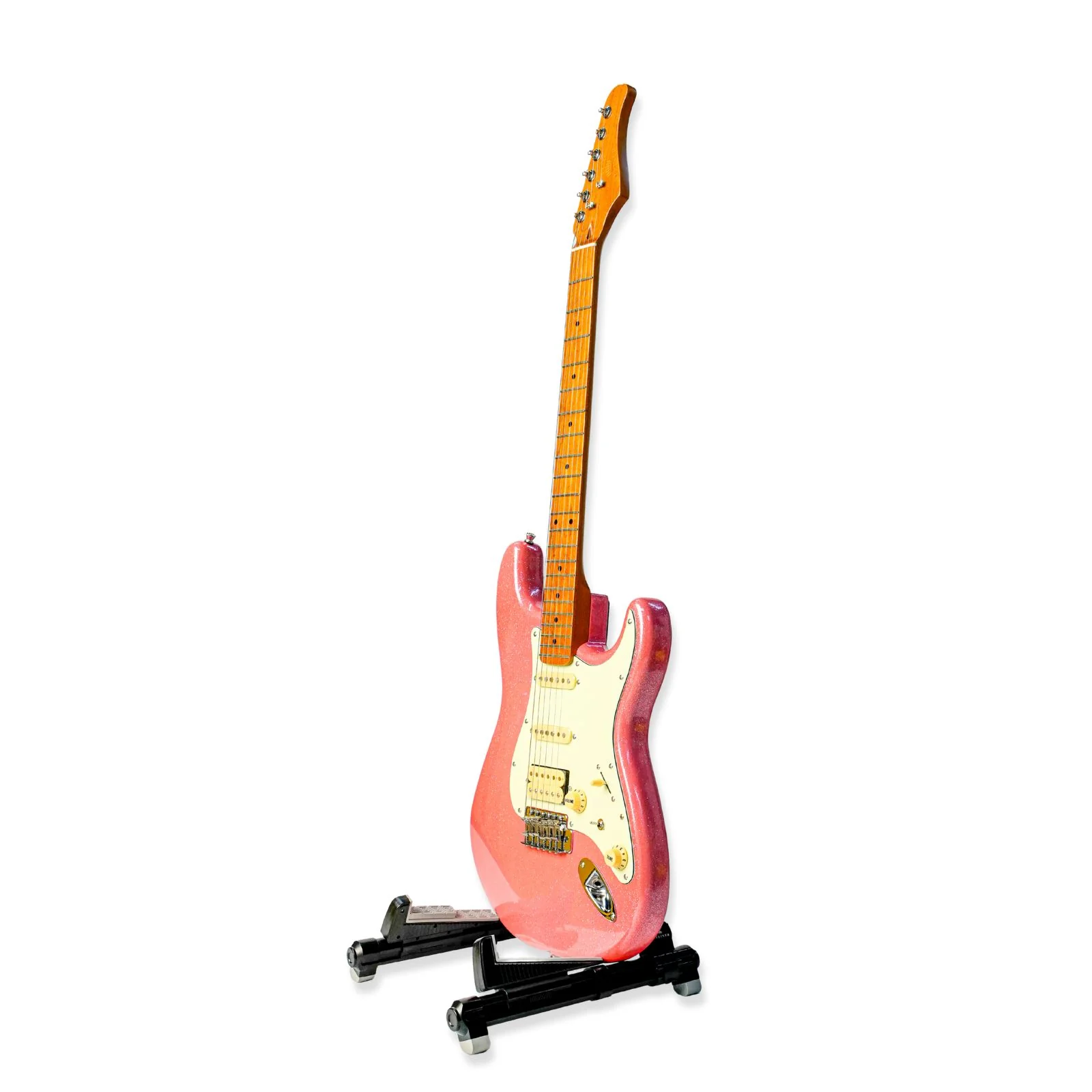 Steiner ST-EG-630S Electric Guitar – Pink Sparkle - Image 5