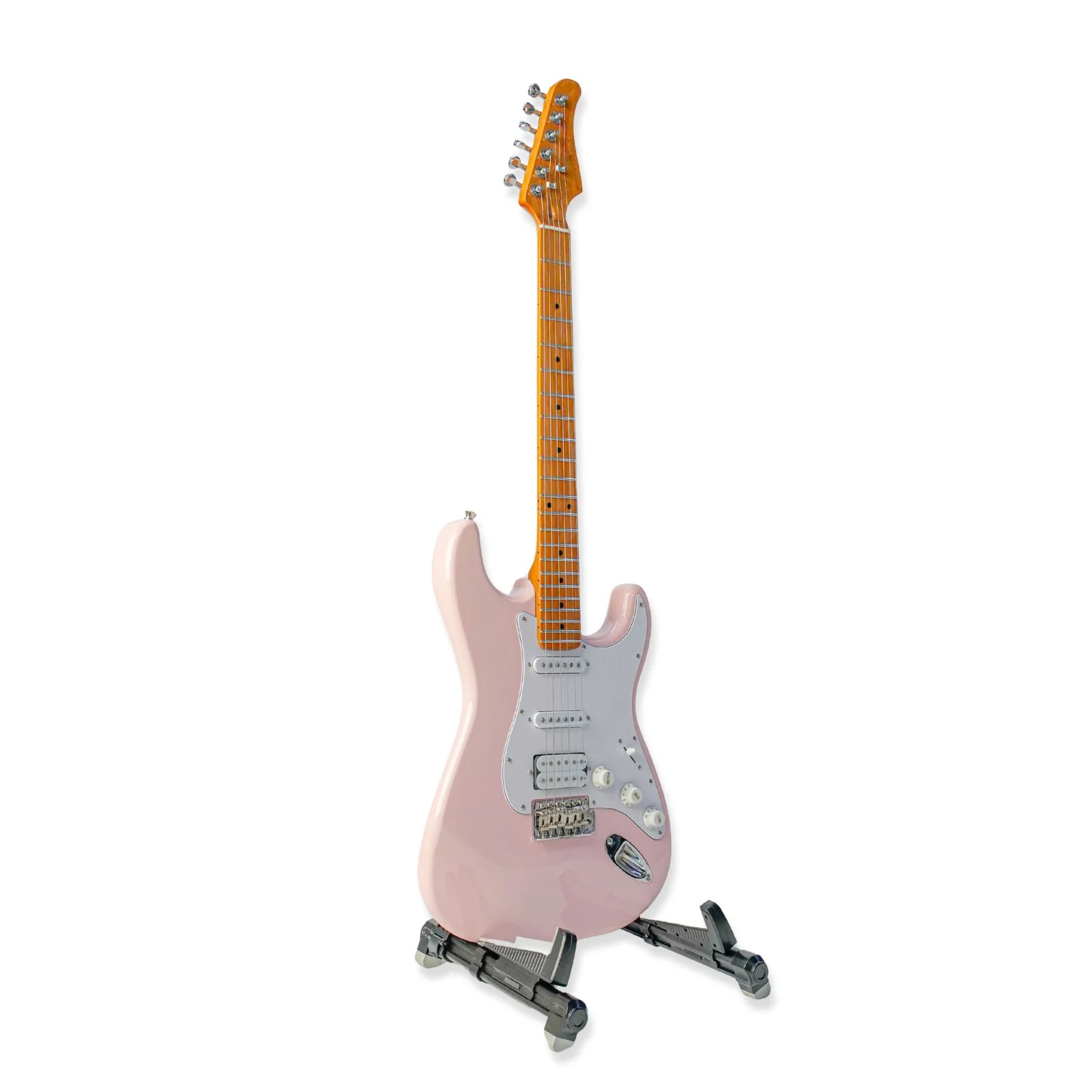Steiner ST-EG600S Electric Guitar – Pink Gloss - Image 3