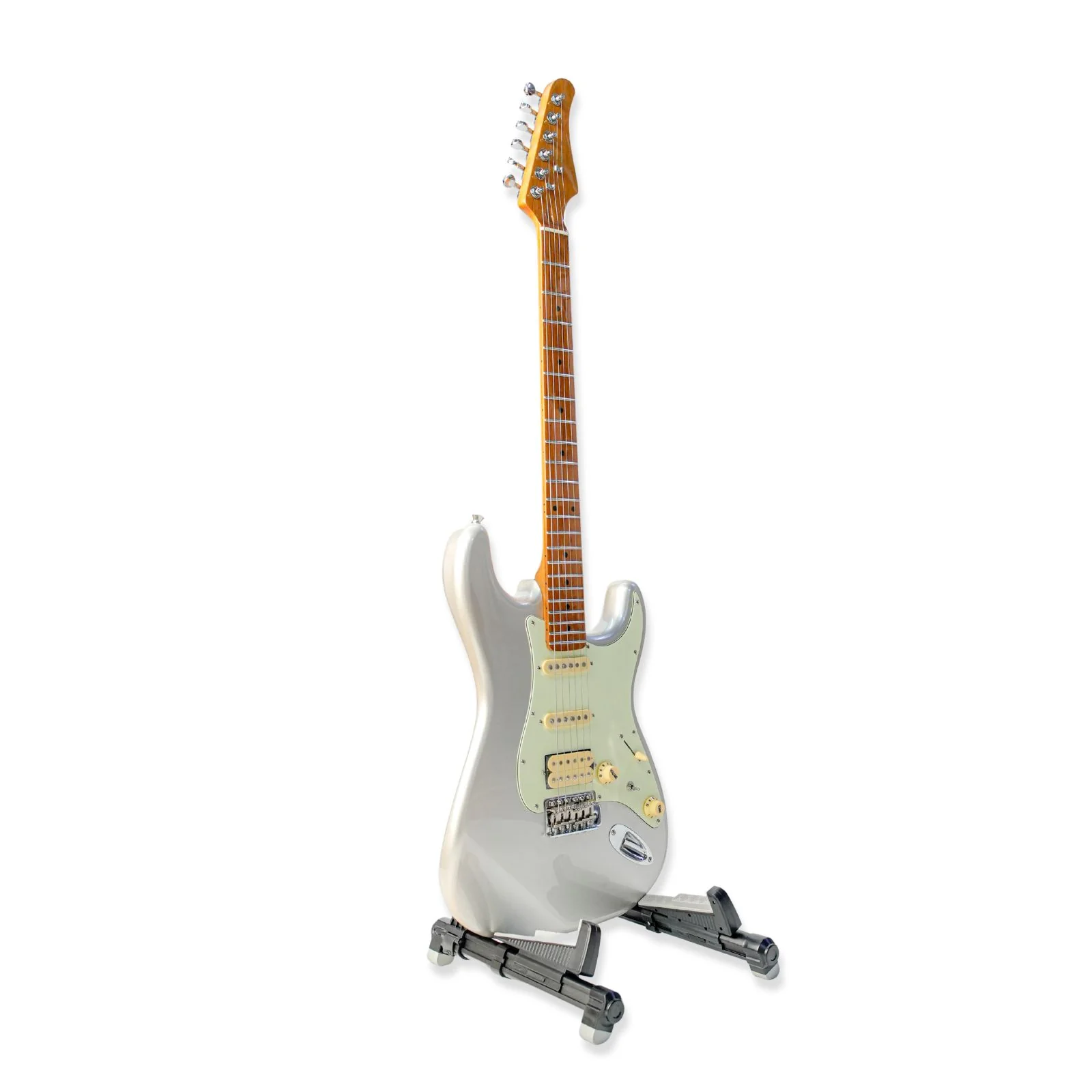 Steiner ST-EG630S Electric Guitar – Silver Gloss - Image 3