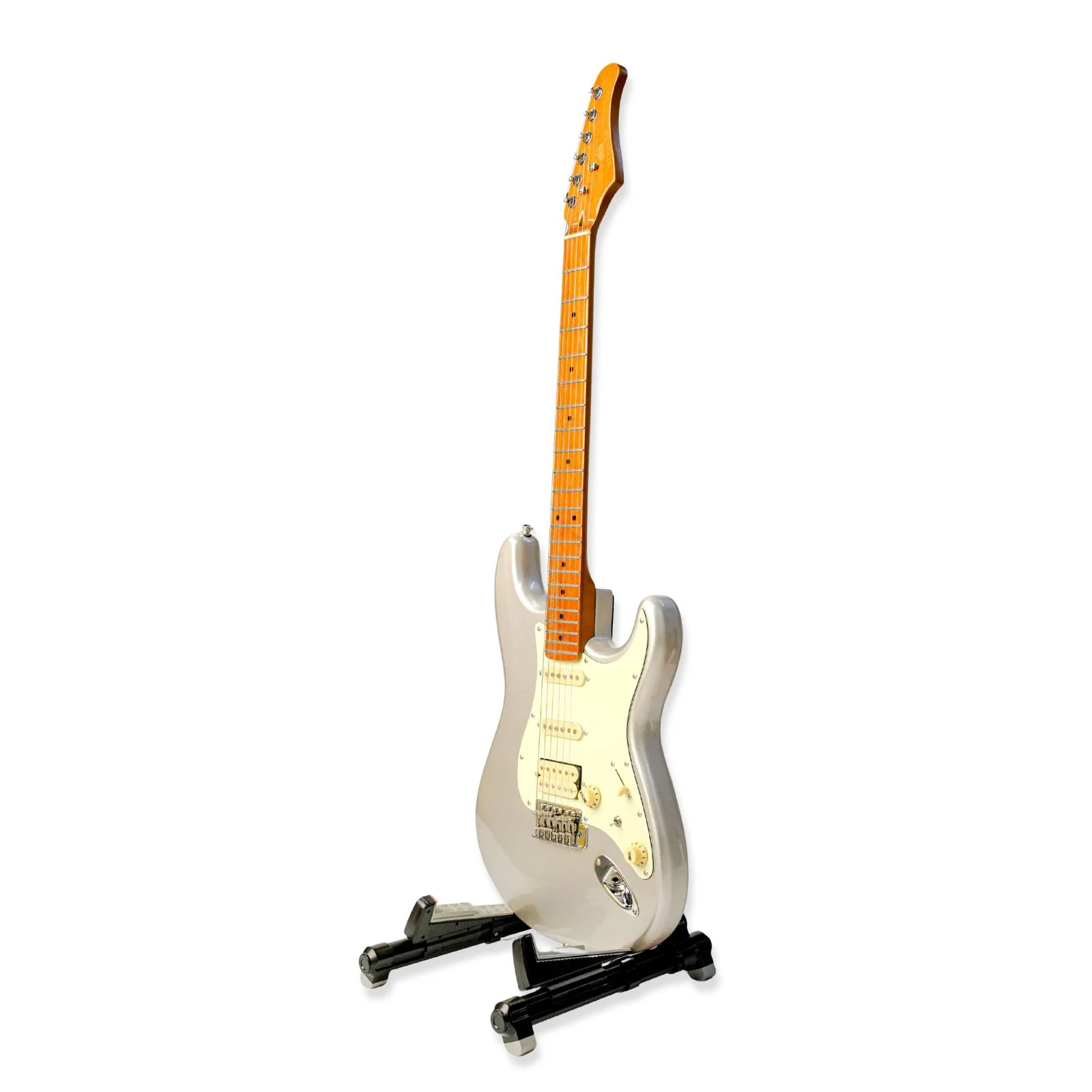 Steiner ST-EG630S Electric Guitar – Silver Gloss - Image 5