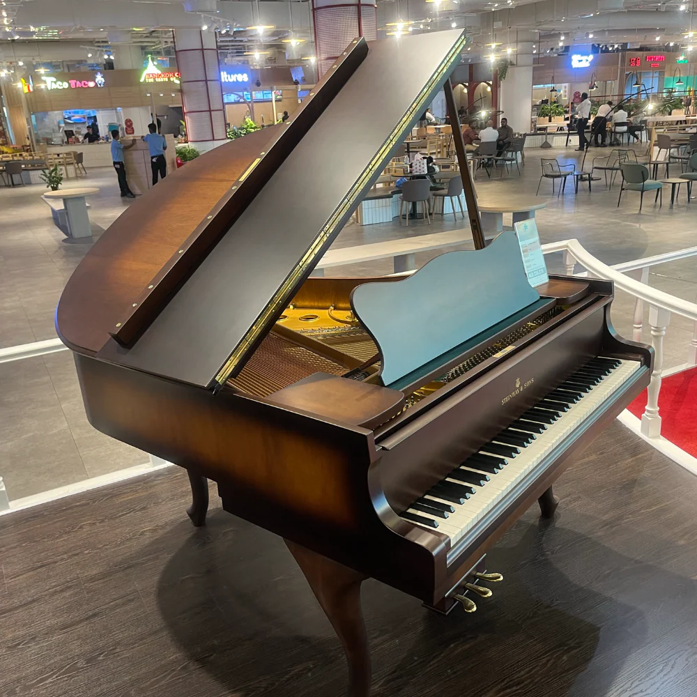 Steinway & Sons S-155 Baby Grand Piano – Walnut (Renewed) - Image 4