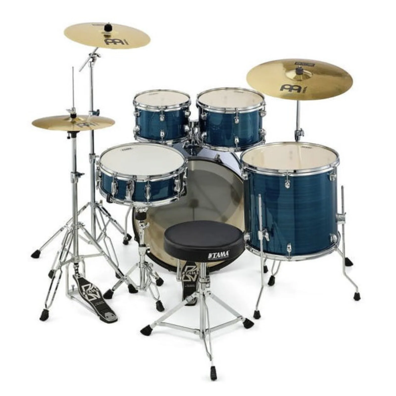 Tama Rhythm Mate RM52KH6-HLB Drum Kit - Hairline Blue - Image 3