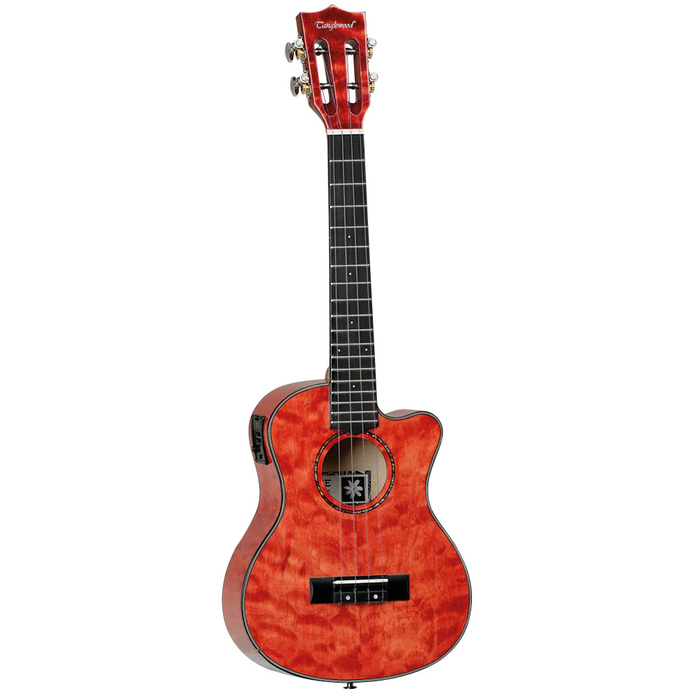 Tanglewood Tiare TWT26-E Ukulele - Tuscan Sunset Red