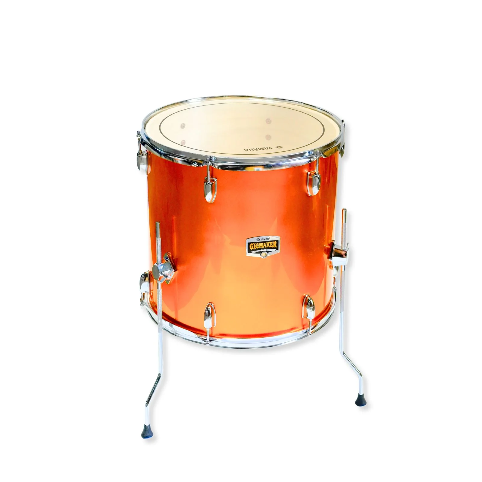 Yamaha 5-Piece Acoustic Drum Kit - Orange Glitter Finish - Image 6