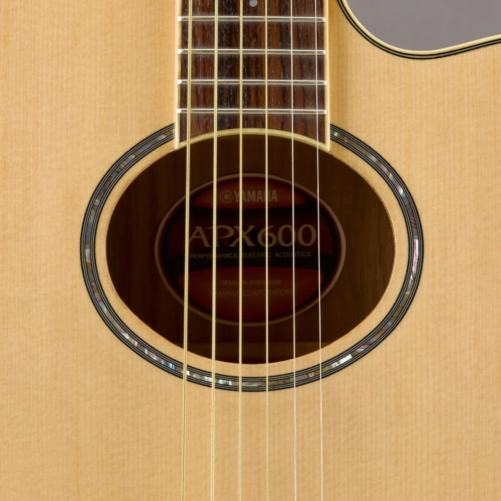 Yamaha APX600 Acoustic-Electric Guitar – Natural - Image 3