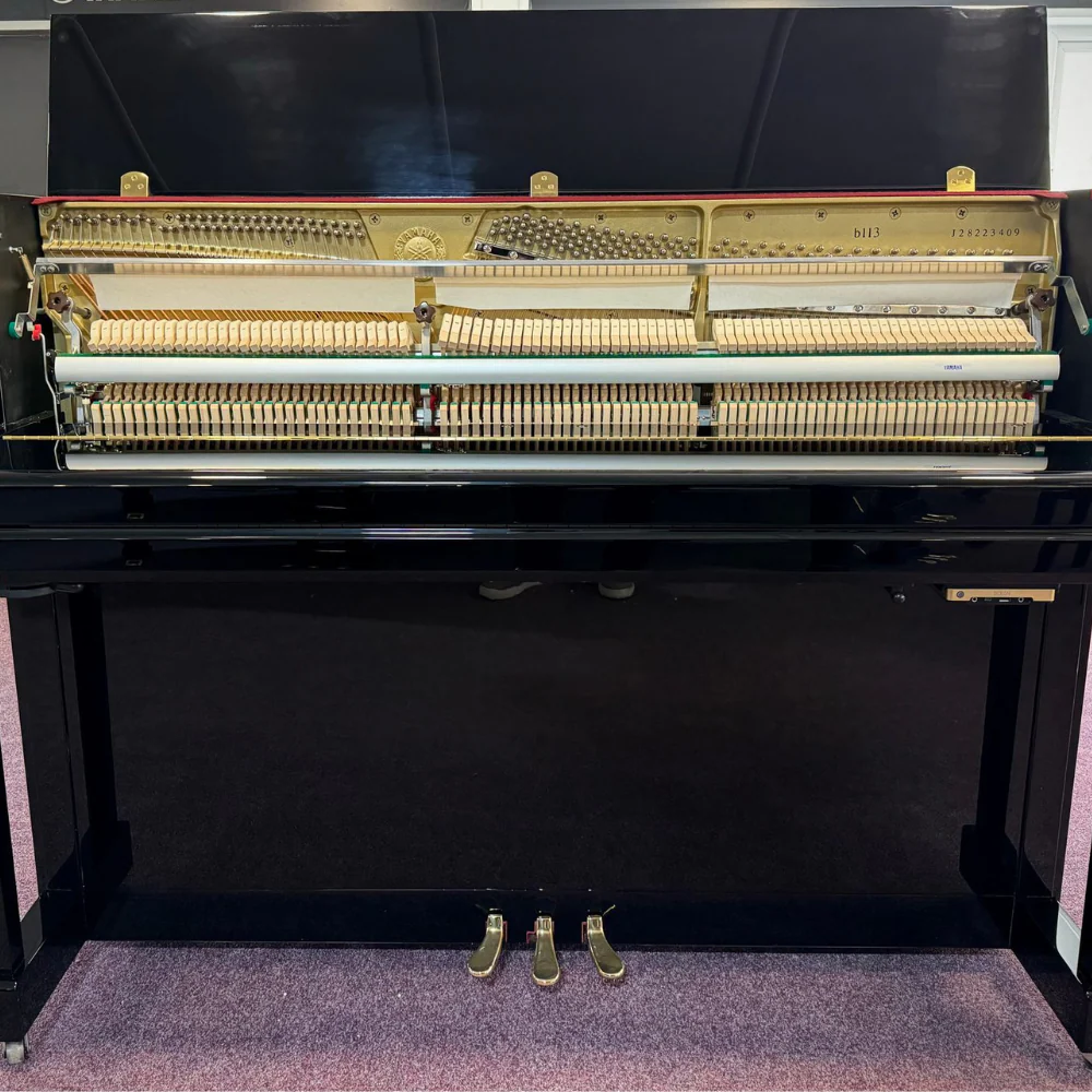 Yamaha B113 Upright Piano – Black (Renewed) - Image 3