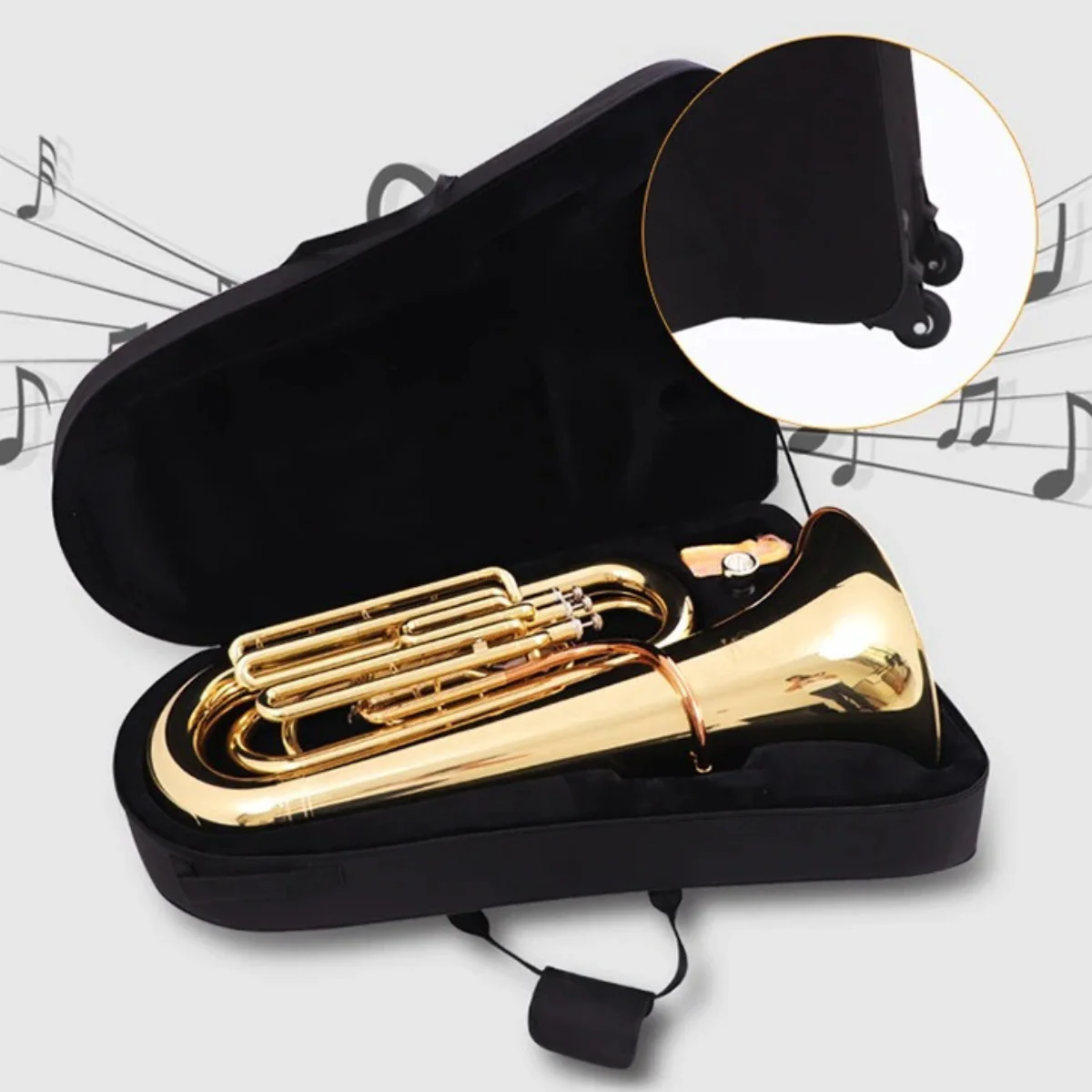 YGY 3 Piston Tuba 3/4 size - Image 4
